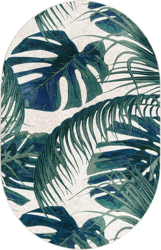 5' 3 x 7' 10 Britton · Floral / botanical rug, ivory