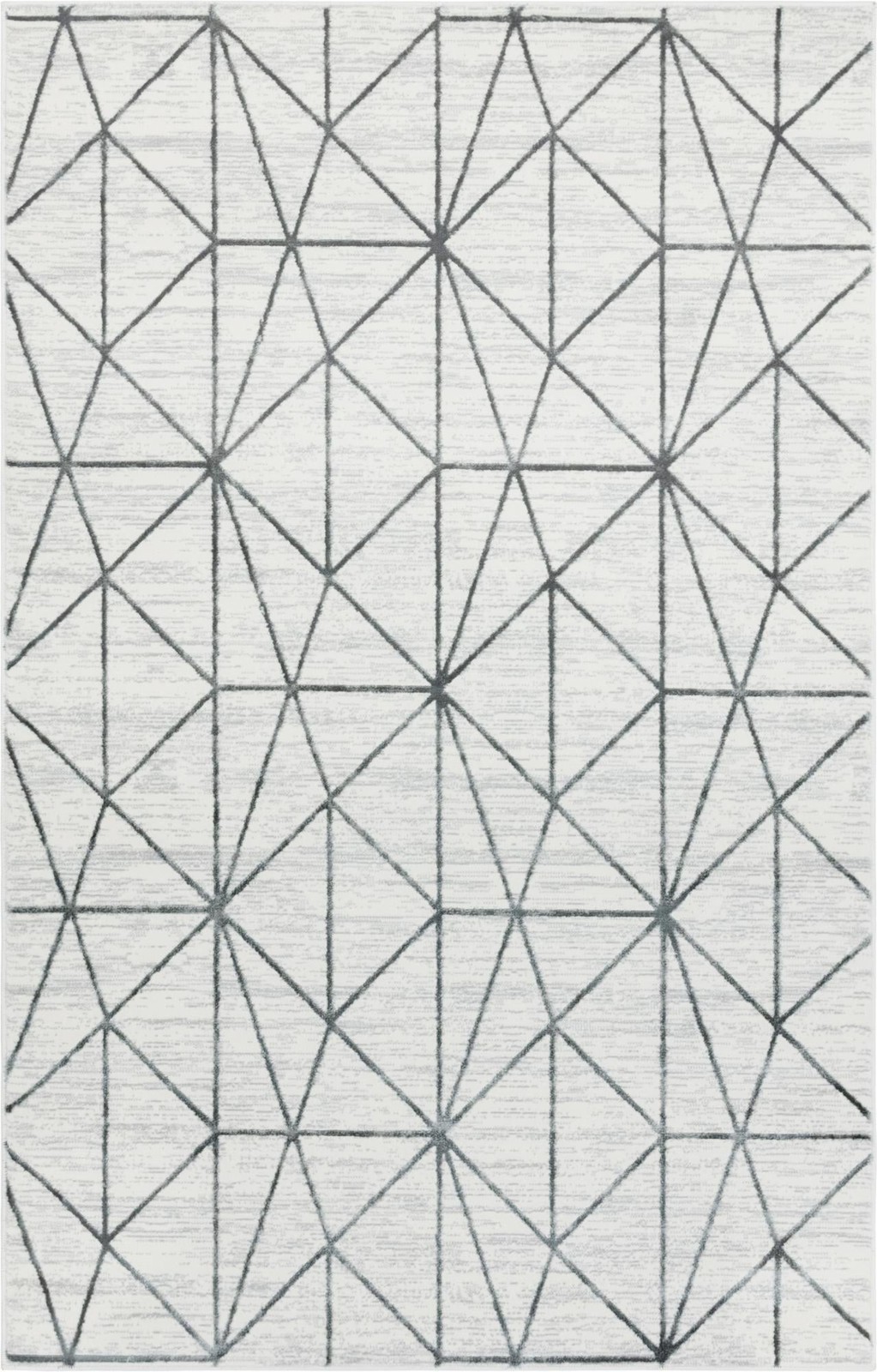 5' x 8' Gilman · Geometric rug, white