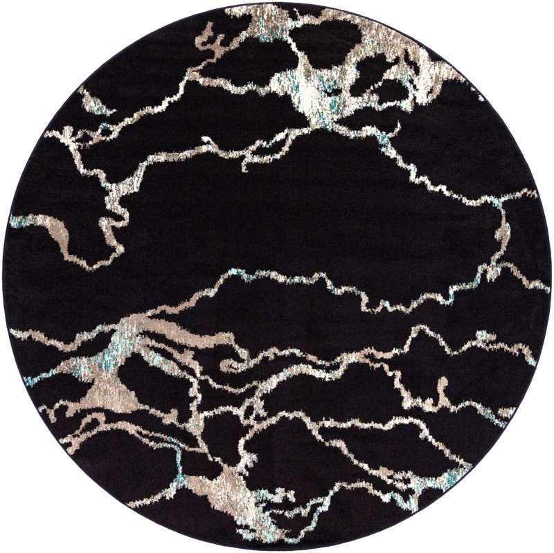 Irwin · Abstract rug, navy blue