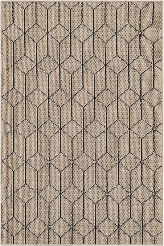 Jasper · Geometric Outdoor Rug, khaki