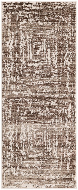 2' x 5' Wrenfield · Abstract rug, chocolate and beige