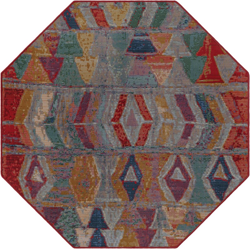 4' x 4' Lomax · Abstract Outdoor Rug