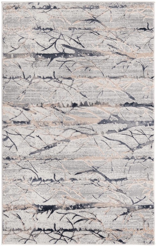 3' 3 x 5' 3 Zane · Abstract rug, gray