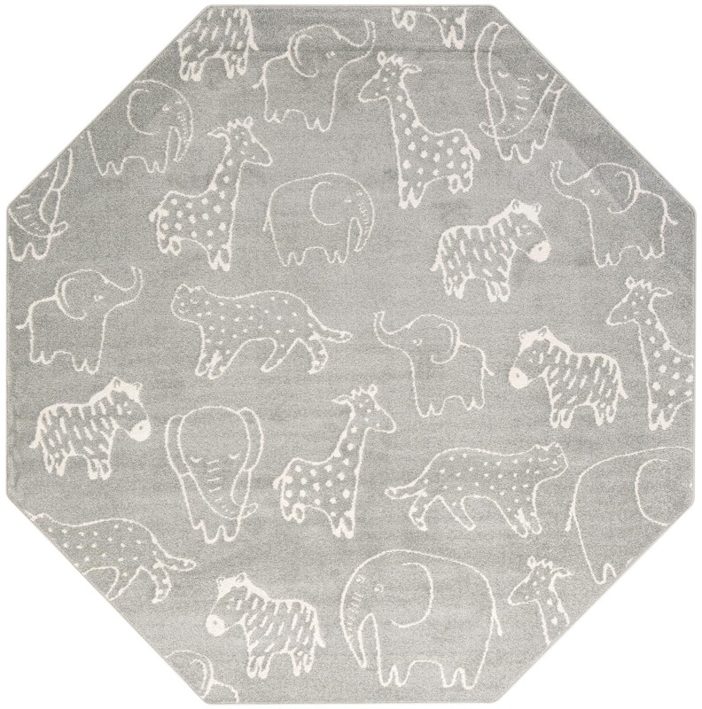 Ernest · Pictoral rug, gray