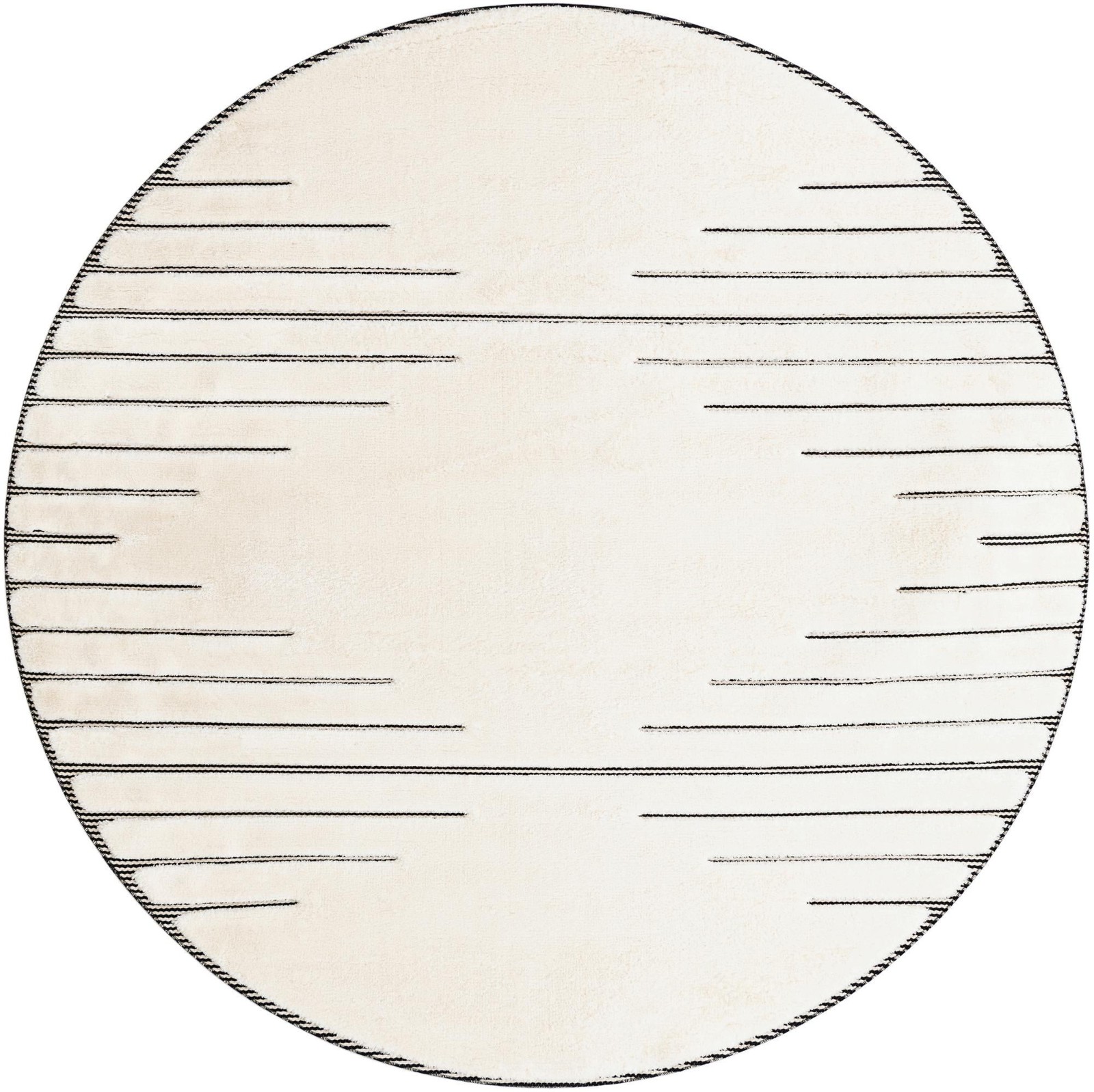 7' 10 x 7' 10 Hibbert · Lines rug, ivory white