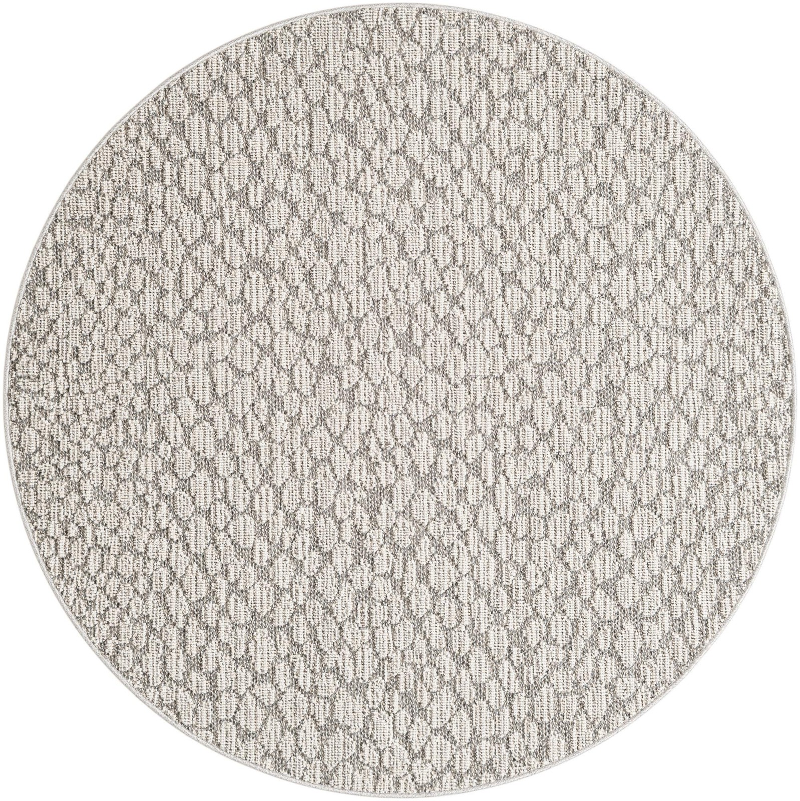 5' 3 x 5' 3 Dillard · Animal print Outdoor Rug, light gray