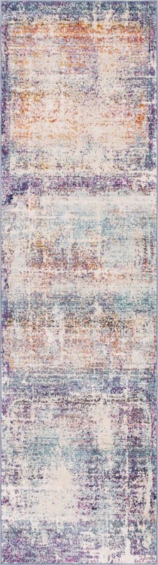 2' 7 x 9' 10 Dyson · Abstract rug, blue