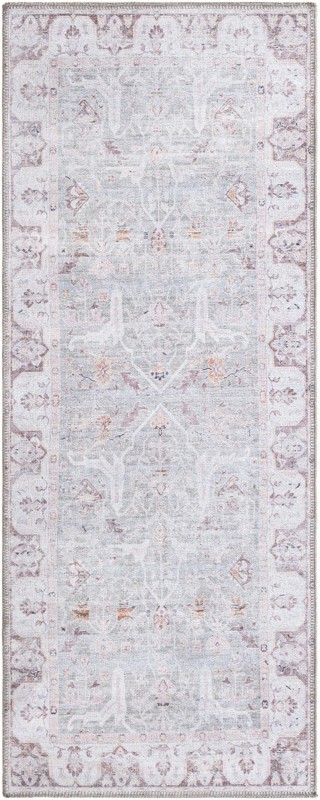 2' x 5' Falkner · Border rug, pearl mint