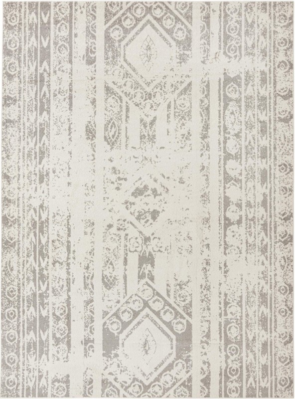 10' x 13' Underhill · Abstract rug, ivory and gray