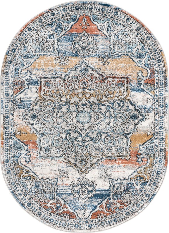 4' x 6' Wade · Medallion rug, multi