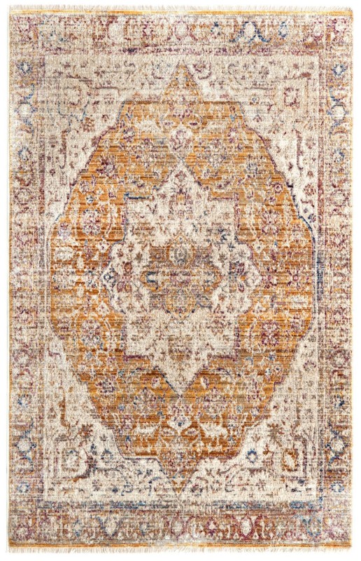 3' 3 x 5' Denver · Border rug, yellow