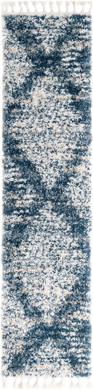 Cobble · Abstract Shag Rug, blue