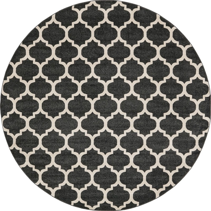 10' x 10' Arkwright · Trellis rug, fume