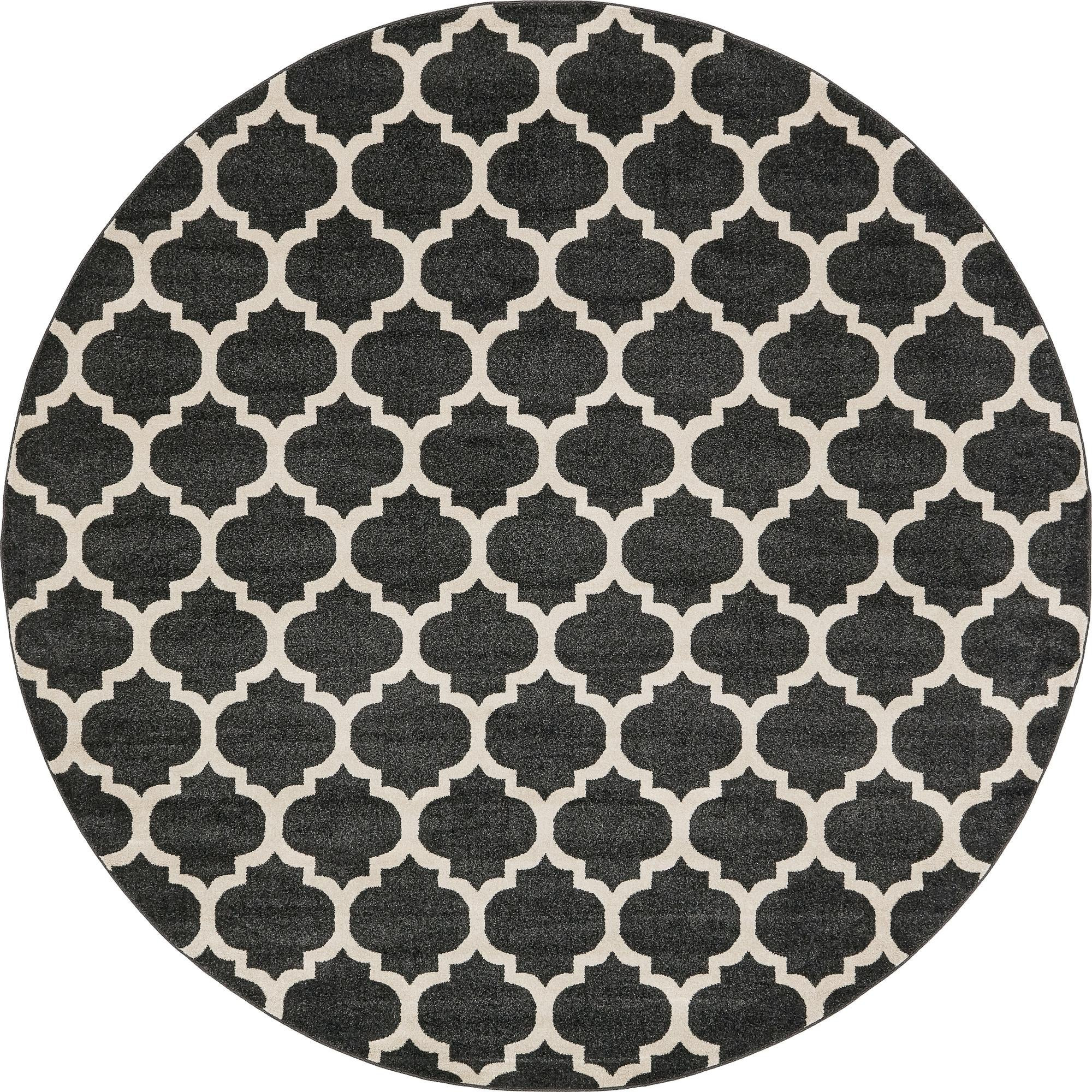 10' x 10' Arkwright · Trellis rug, fume