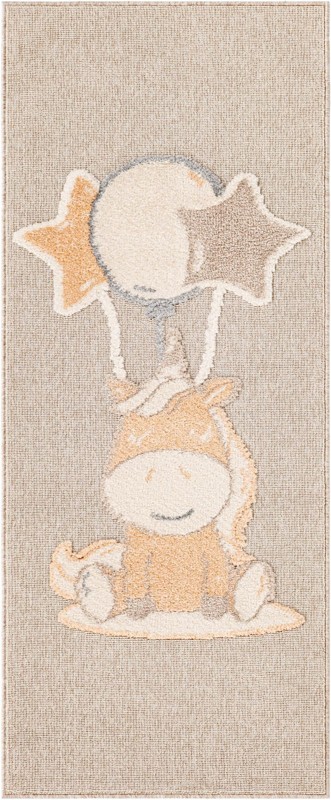 2' 7 x 6' Myles · Pictoral rug, peach blossom