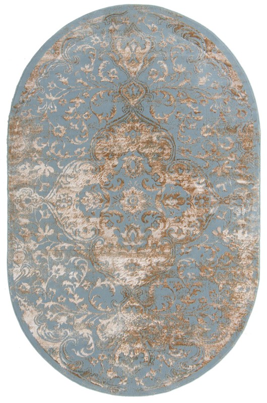 Hilton · Medallion rug, teal