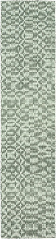 Standish · Diamond Wool Rug, green