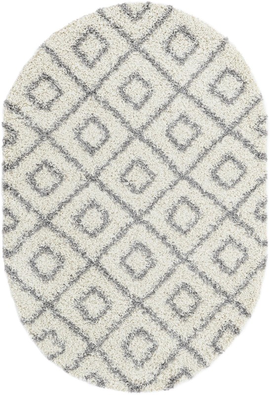 Brock · Diamond Shag Rug, ivory