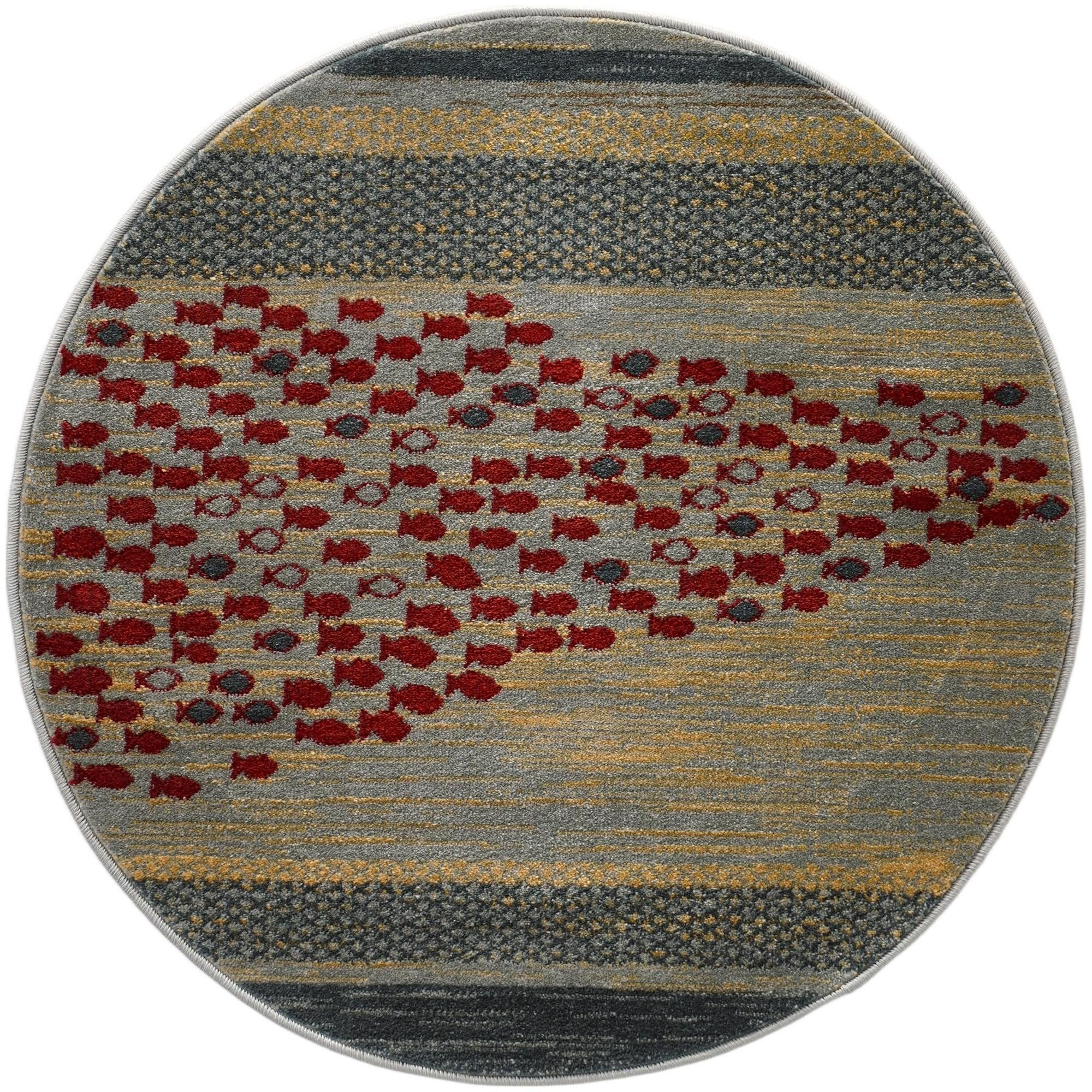 3' 1 x 3' 1 Tillman · Striped rug