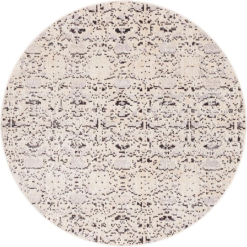 Basin · Medallion rug, gray