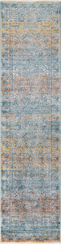 2' x 8' Severs · Border rug, multi