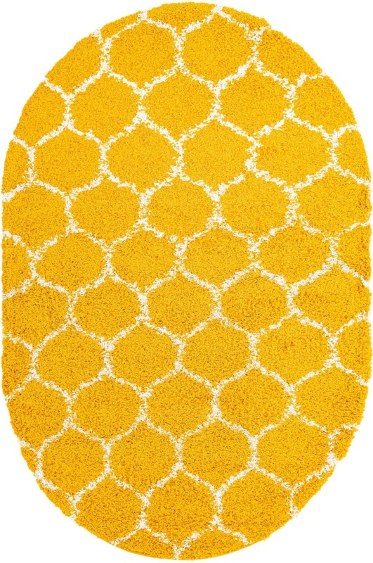 5' 3 x 8' Barnett · Trellis Shag Rug, yellow