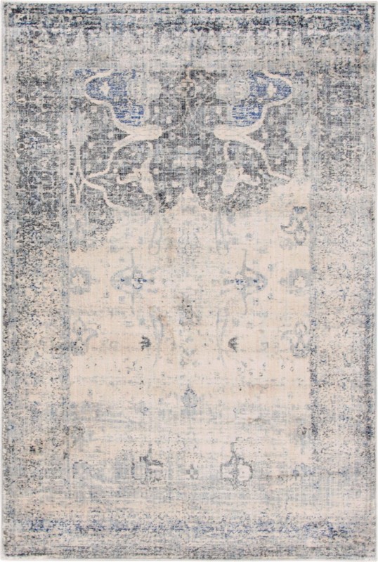 4' x 6' Holden · Border rug, gray