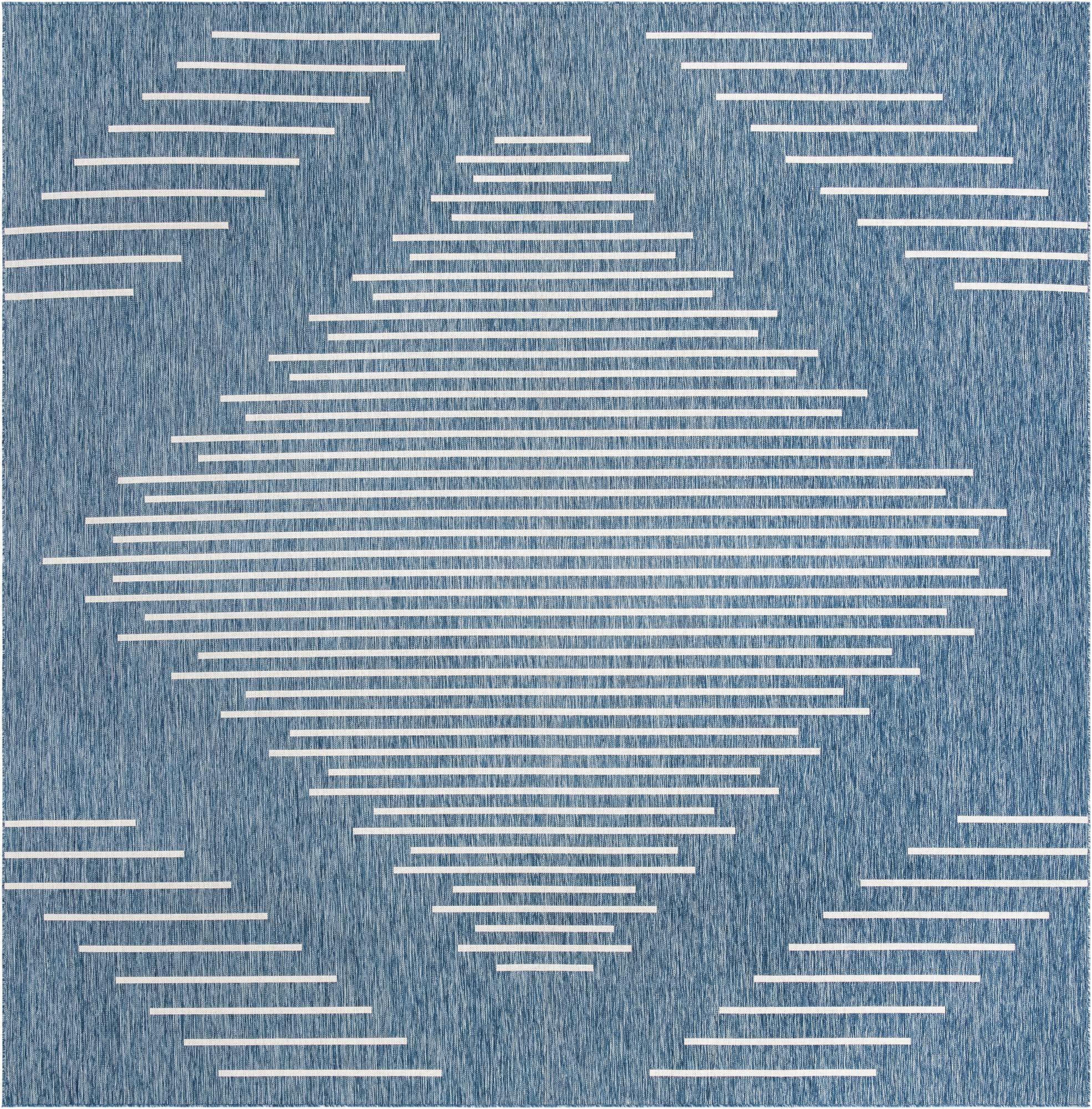13' x 13' Harlow · Diamond Outdoor Rug, blue