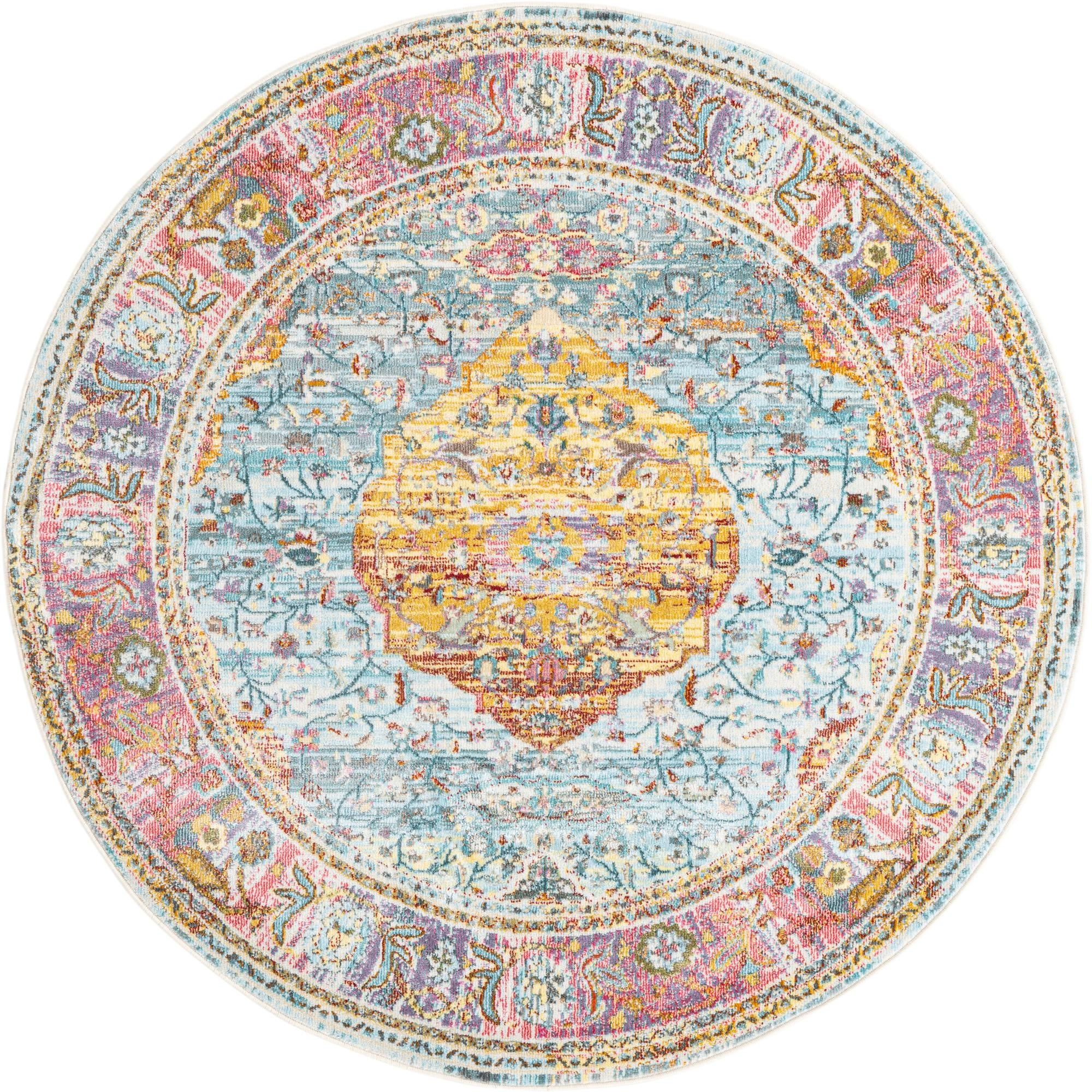 5' 5 x 5' 5 Simmons · Border rug
