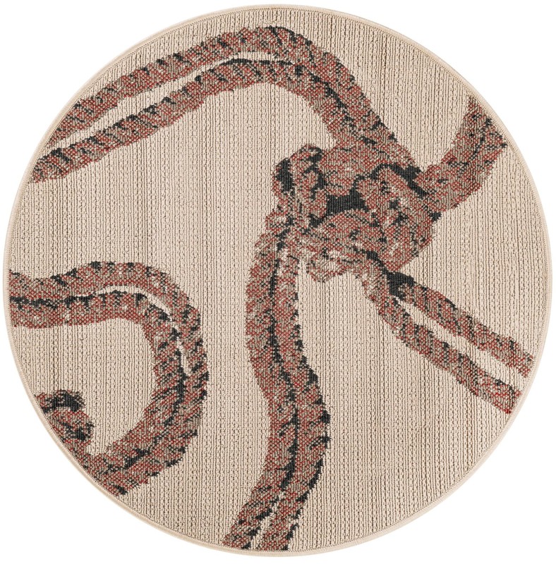 3' x 3' Brinkley · Pictoral Outdoor Rug, beige