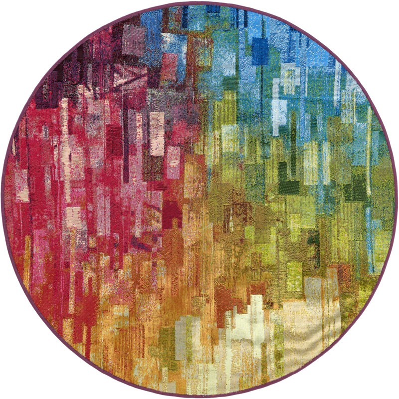 4' x 4' Joplin · Abstract Outdoor Rug