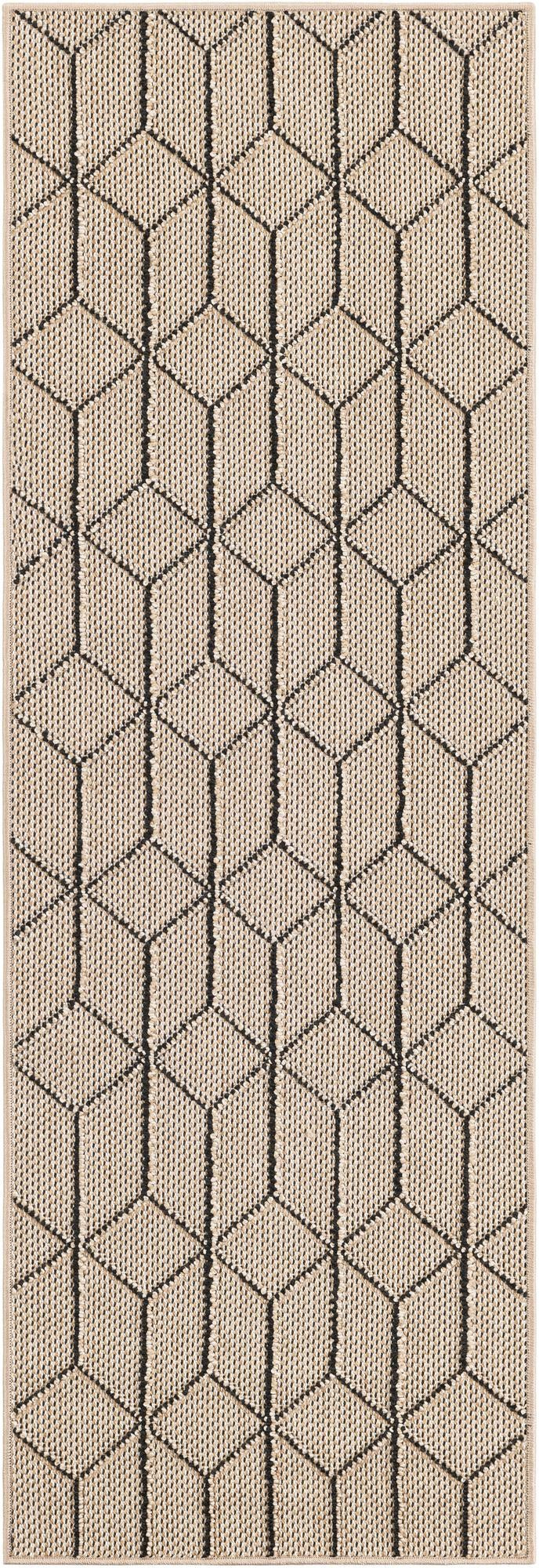 2' x 6' 1 Jasper · Diamond Outdoor Rug, khaki
