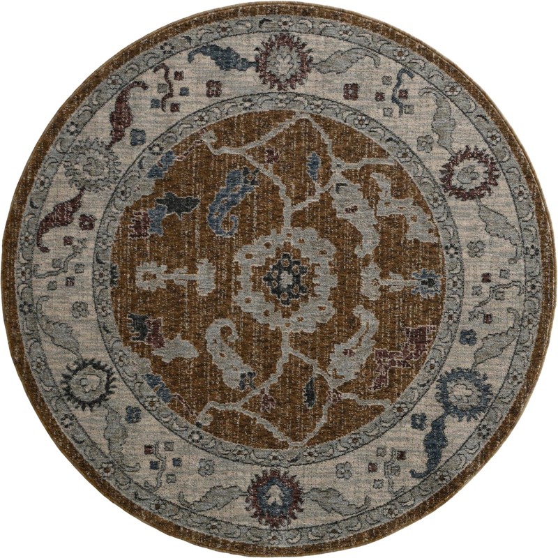 Lancey · Border rug, almond beige
