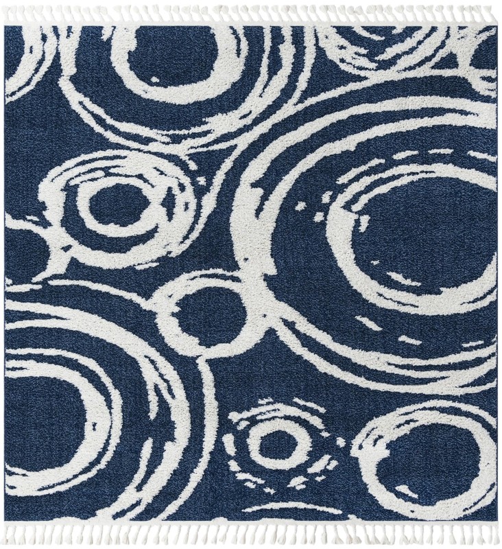 Beech · Abstract rug, blue