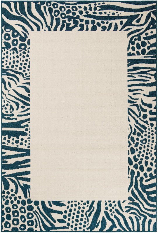 6' x 9' Carlisle · Animal print Outdoor Rug, ivory