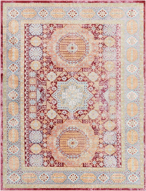 9' x 12' 2 Upshaw · Border rug