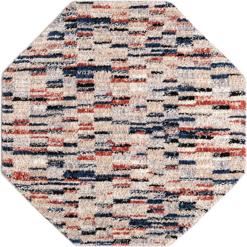 4' x 4' Keystone · Abstract rug, multi