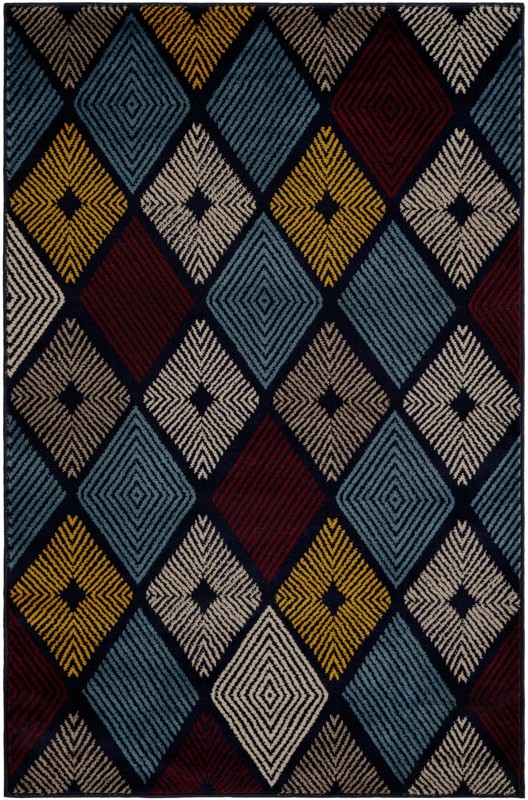 4' 1 x 6' 1 Partridge · Diamond rug, multi