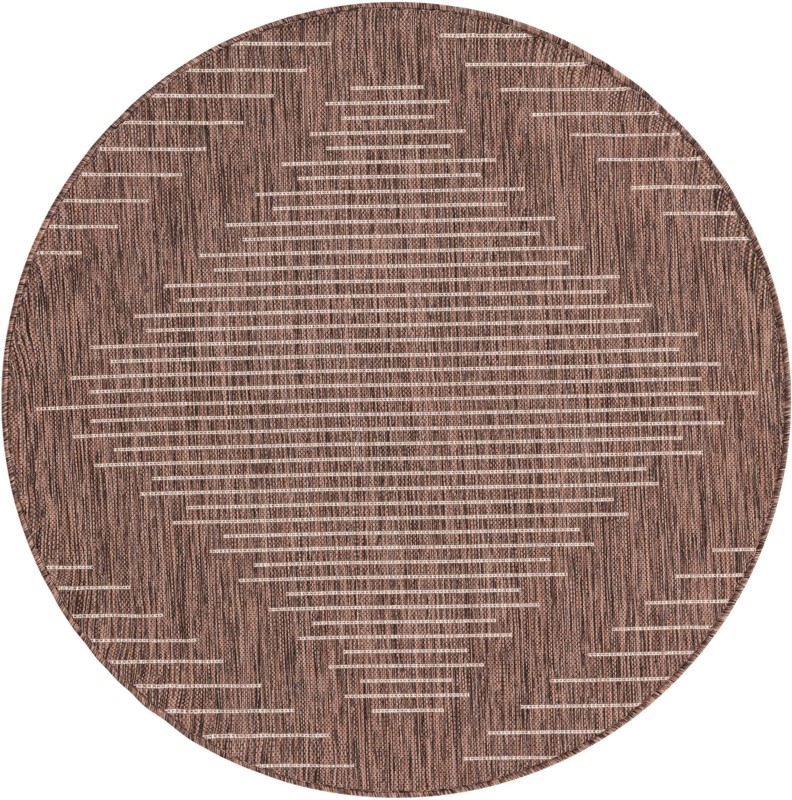 4' x 4' Harlow · Diamond Outdoor Rug, brown