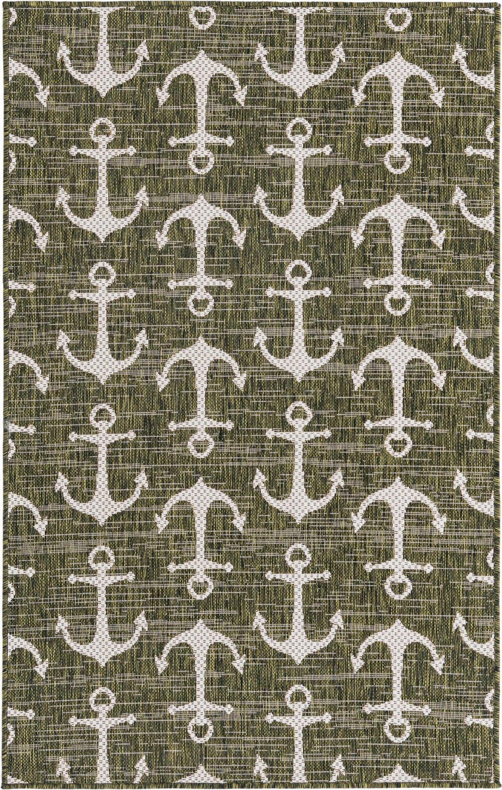 3' x 5' 3 Millbrook · Pictoral Outdoor Rug, green