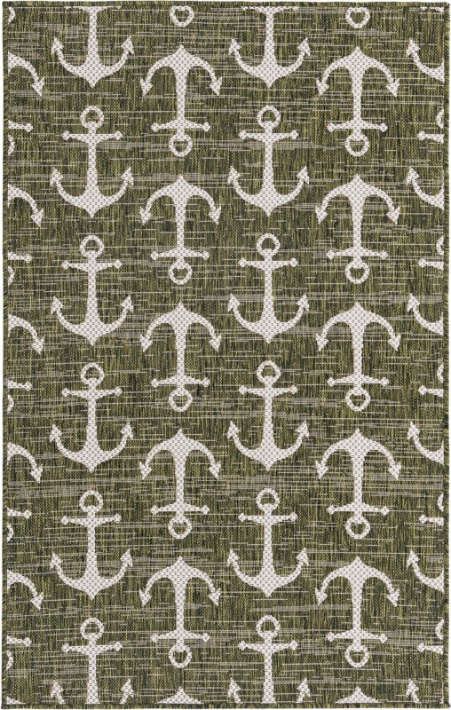Millbrook · Pictoral Outdoor Rug, green