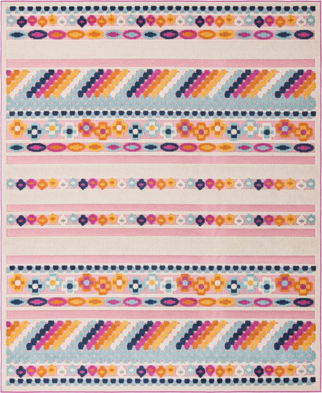 7' 10 x 10' Tanner · Geometric Outdoor Rug, pink