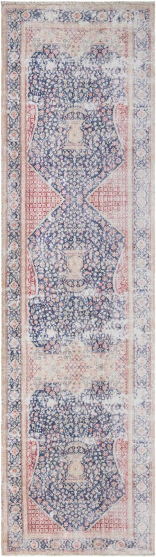 Ruidoso · Border rug, navy blue