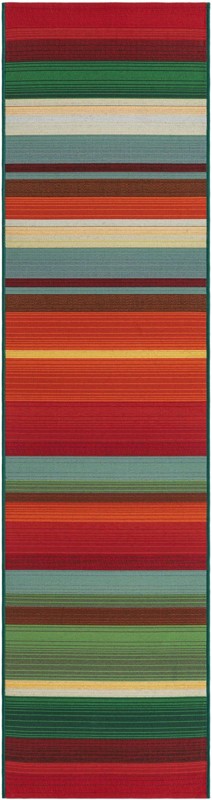 2' x 8' Lomax · Abstract Outdoor Rug