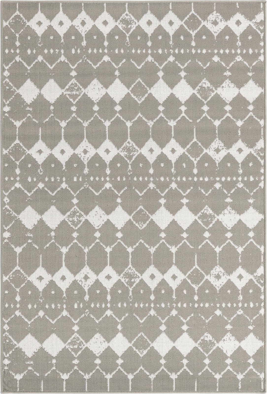 4' x 6' Stowe · Diamond Outdoor Rug, gray