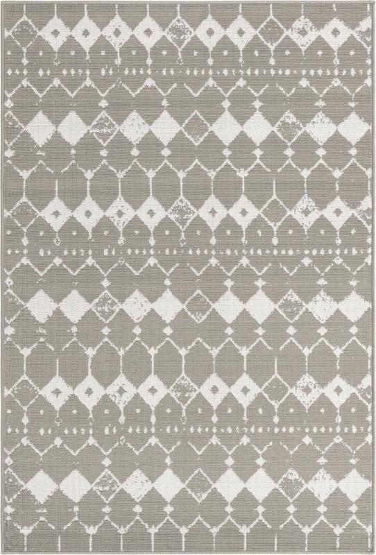 4' x 6' Stowe · Diamond Outdoor Rug, gray