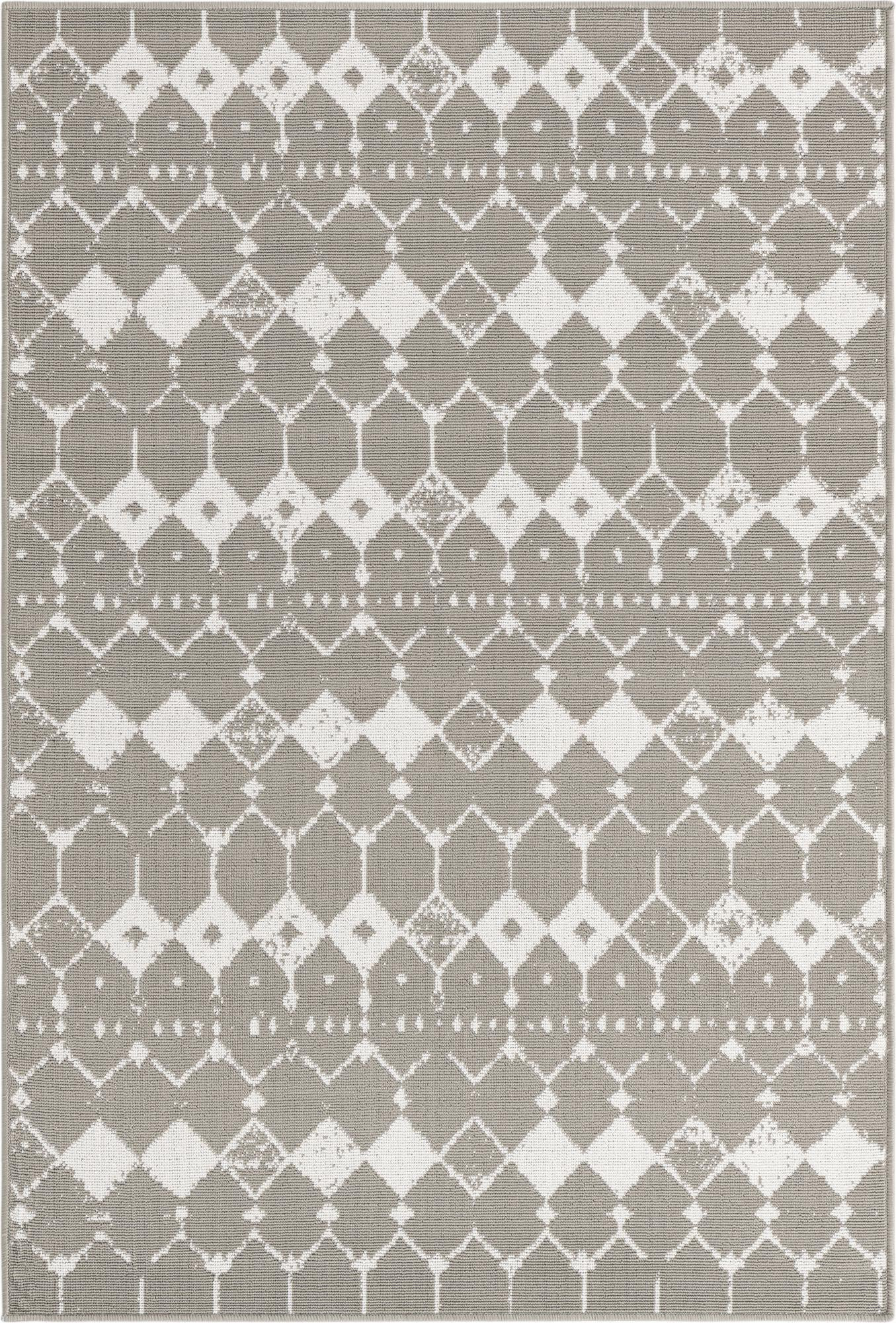 4' x 6' Stowe · Diamond Outdoor Rug, gray