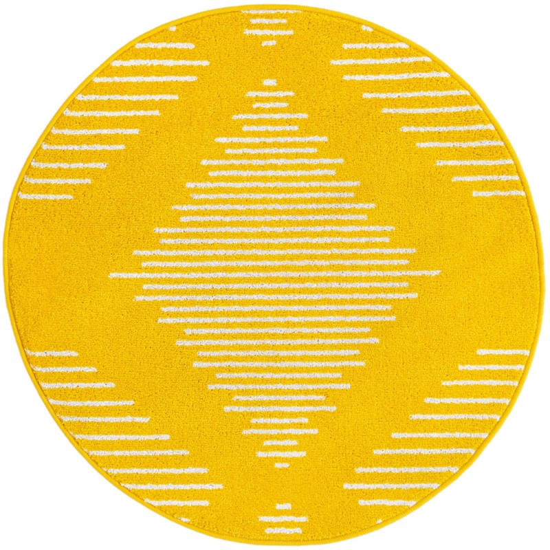 Knox · Diamond rug, yellow