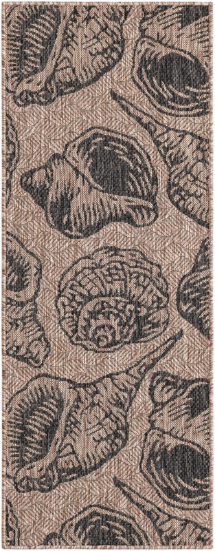 2' x 5' 3 Arcata · Pictoral Outdoor Rug, brown and black