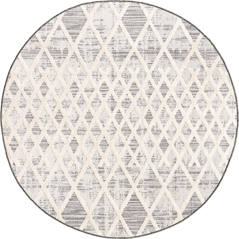 Hamish · Diamond rug, gray